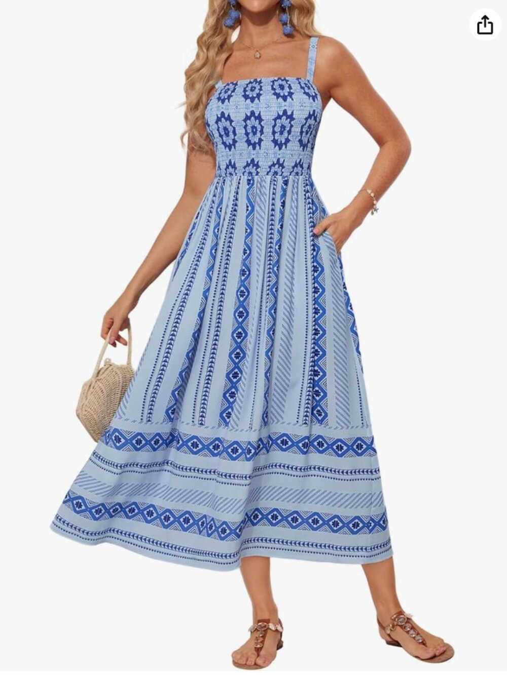 Brand New GRACE KARIN Women's Floral Maxi Dress Size Medium